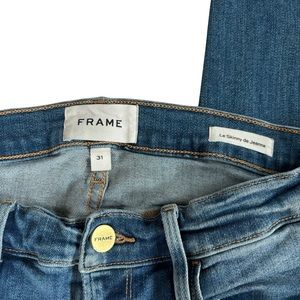 Frame Le Skinny de Jeanne Denim High Rise Jeans Size 31 Excellent Used Condition